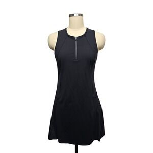 Athleta‎ Black Sleeveless Mesh Back Tennis Golf Dress Womens Size Medium